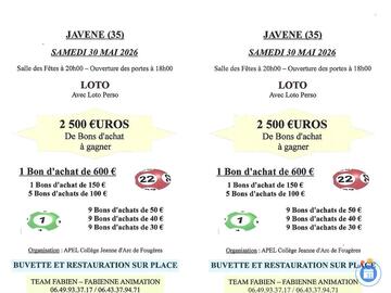 Affiche du loto LOTO avec Loto Perso