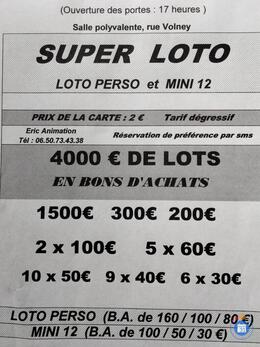 Affiche du loto Super loto