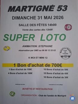 Affiche du loto Super loto Animation Stéphane