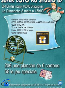 Image du loto Super loto Draguignan au Studio 87