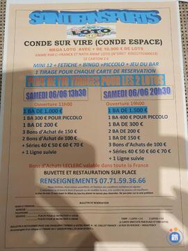 Affiche du loto 2 Mega Lotos Organises par St Jean Sports