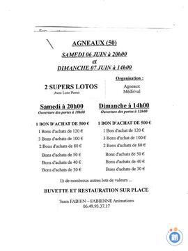 Affiche du loto 2 Supers Lotos