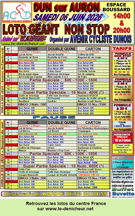 Affiche du loto Loto de l'Avenir cycliste *
