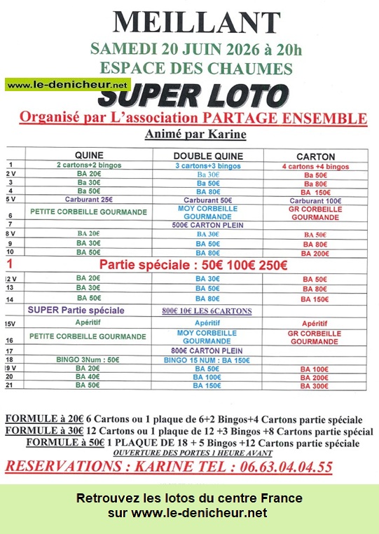 Affiche du loto Loto de Partage Ensemble *