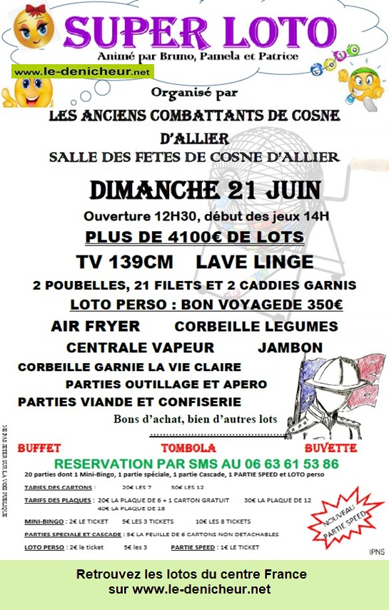 Affiche du loto Loto des Anciens combattants /
