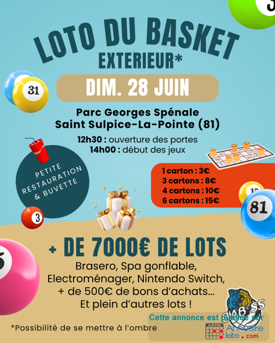 Image du loto Loto du Basket