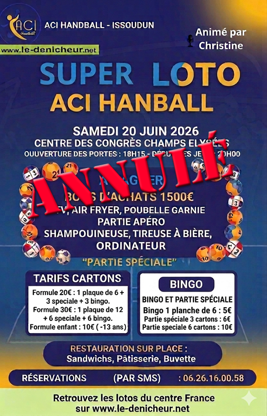 Image du loto Loto du Handball * * * Annulé * * *