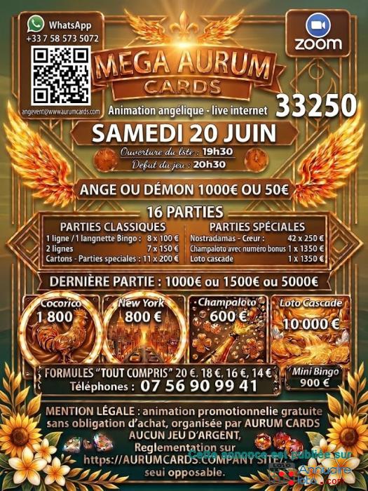 Image du loto MEGA AURUM CARDS