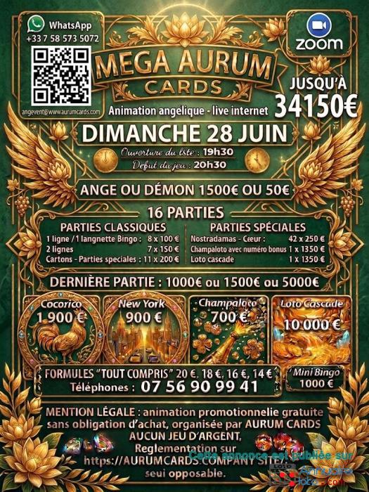 Affiche du loto MEGA AURUM CARDS