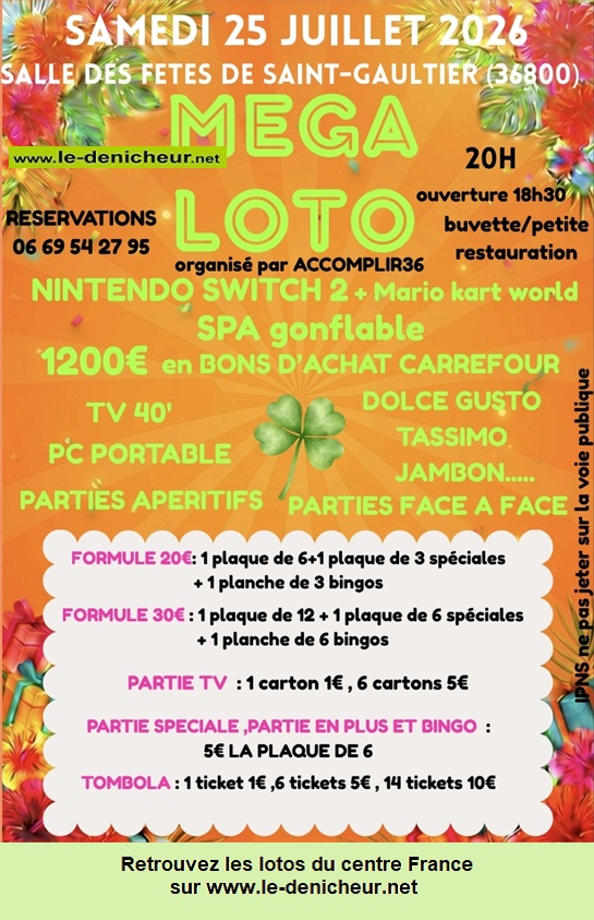 Affiche du loto Loto d'Accomplir 36 *