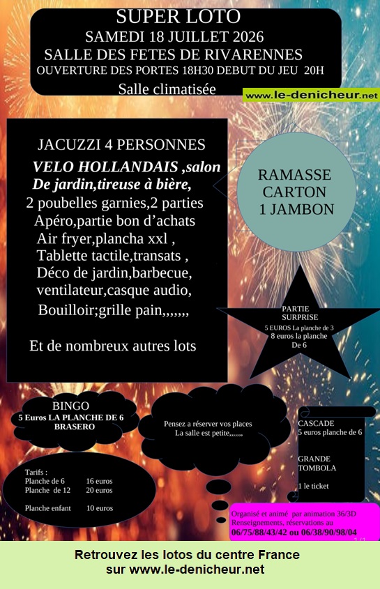 Affiche du loto Loto d'Animation 36/3D