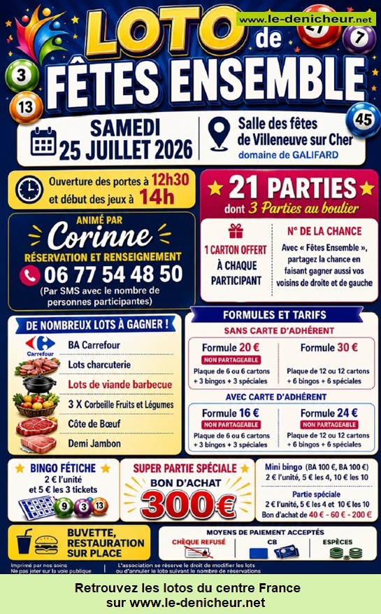 Affiche du loto Loto de Fêtes Ensemble *