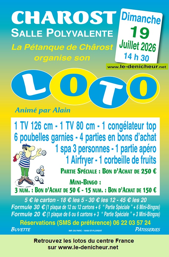 Affiche du loto Loto de la Pétanque *