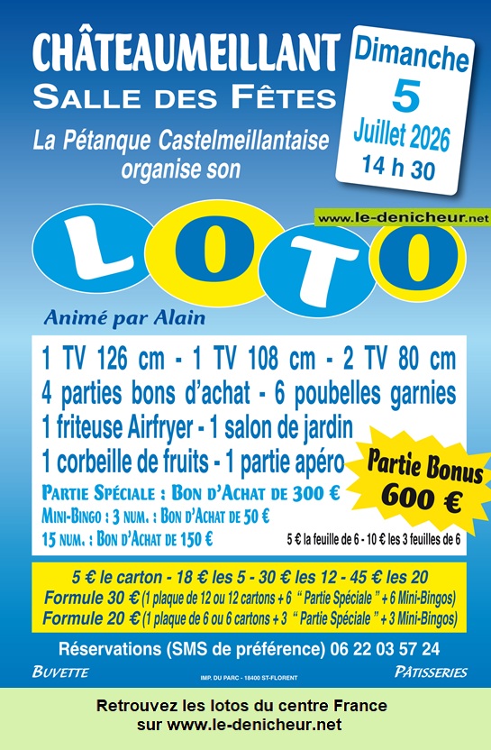 Image du loto Loto de la pétanque /