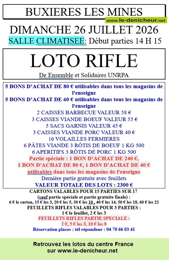 Affiche du loto Loto de l'UNRPA /