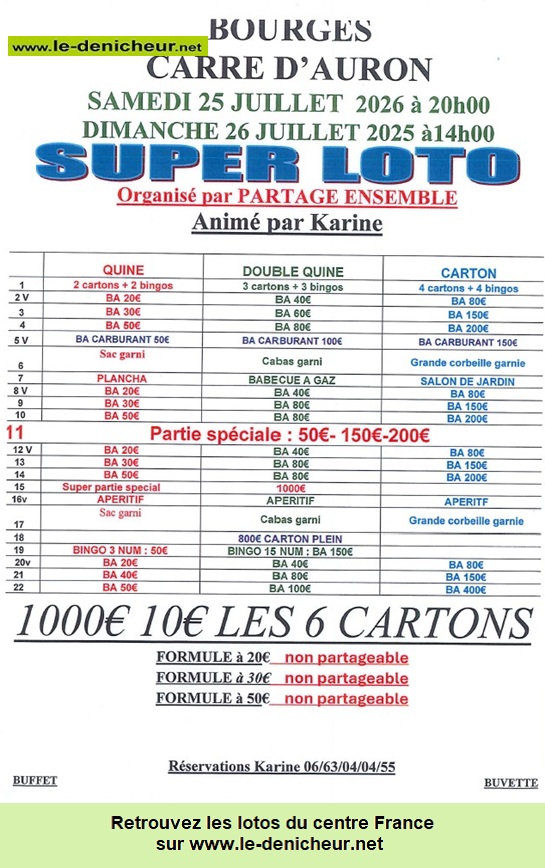 Affiche du loto Loto de Partage Ensemble /