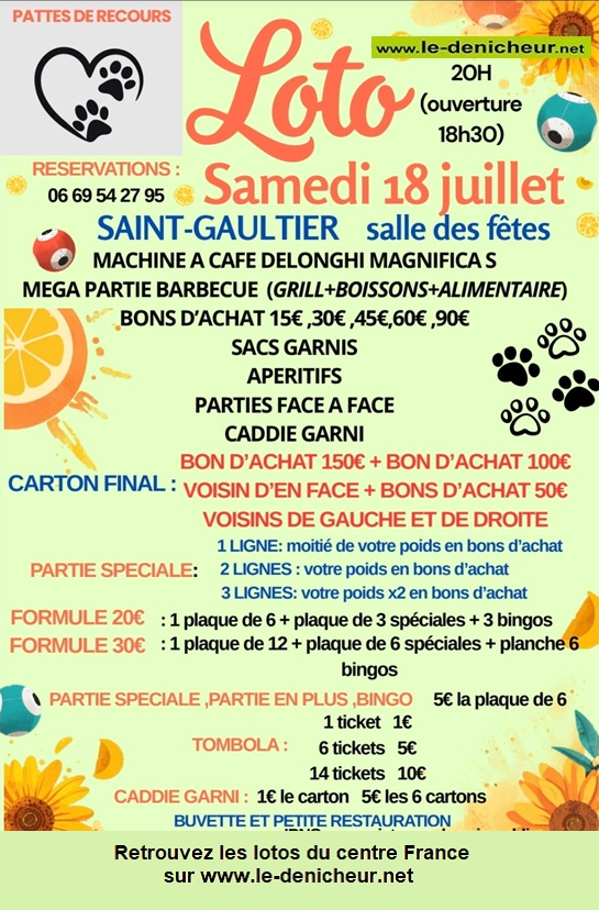 Affiche du loto Loto de Pattes de Recours .