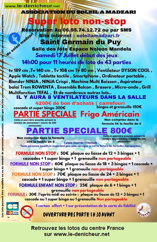 Affiche du loto Loto de Soleil à Madzari *