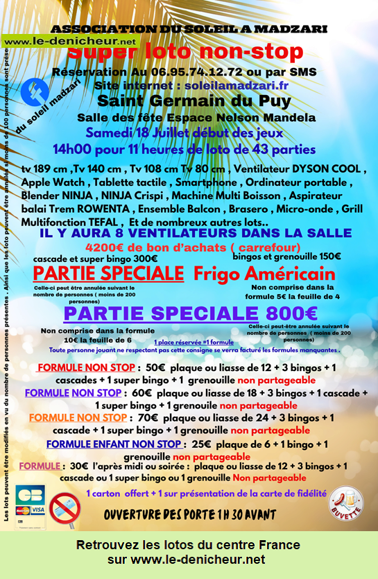 Affiche du loto Loto de Soleil à Madzari