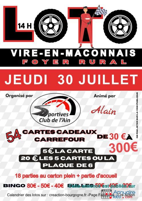 Image du loto Loto Sportives Club de L'Ain