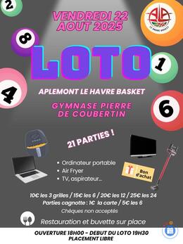Affiche du loto LOTO Aplemont Basket