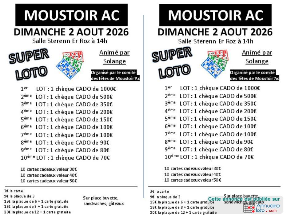 Image du loto Loto comité des fêtes