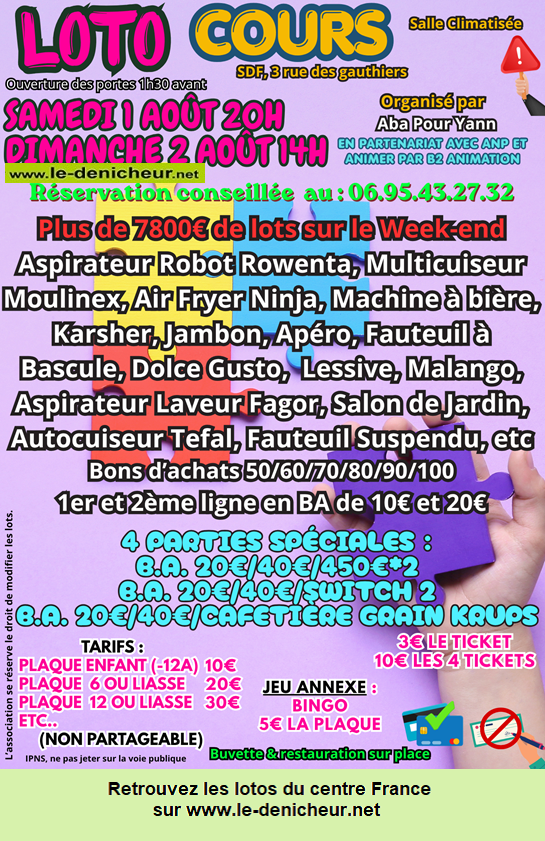 Image du loto Loto de "Aba pour Yann"