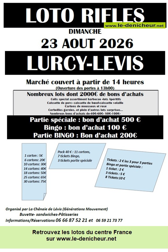 Image du loto Loto de la Chênaie de Lévis °