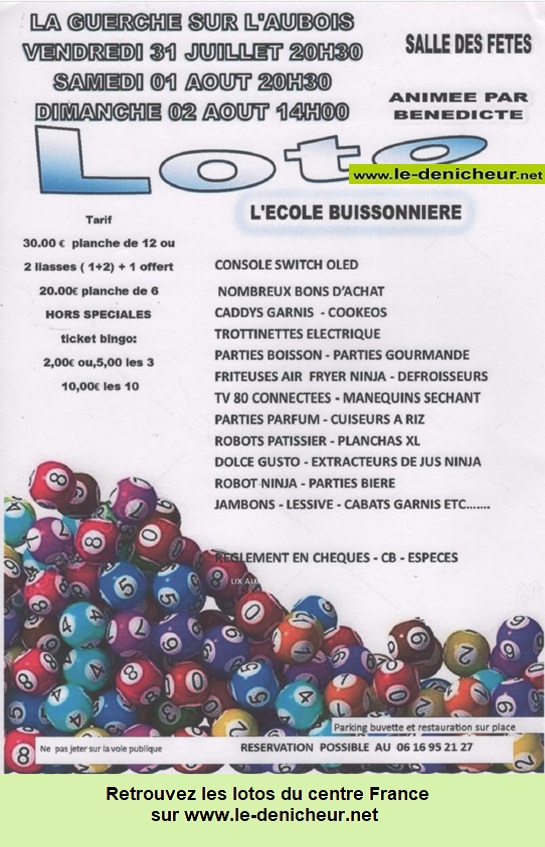Image du loto Loto de l'Ecole Buissonnière *