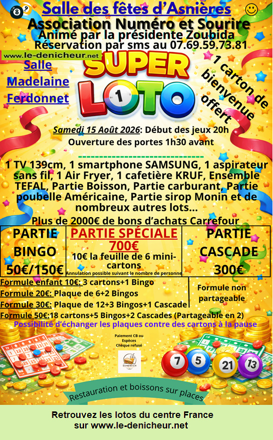 Image du loto Loto de Numéro et Sourire *