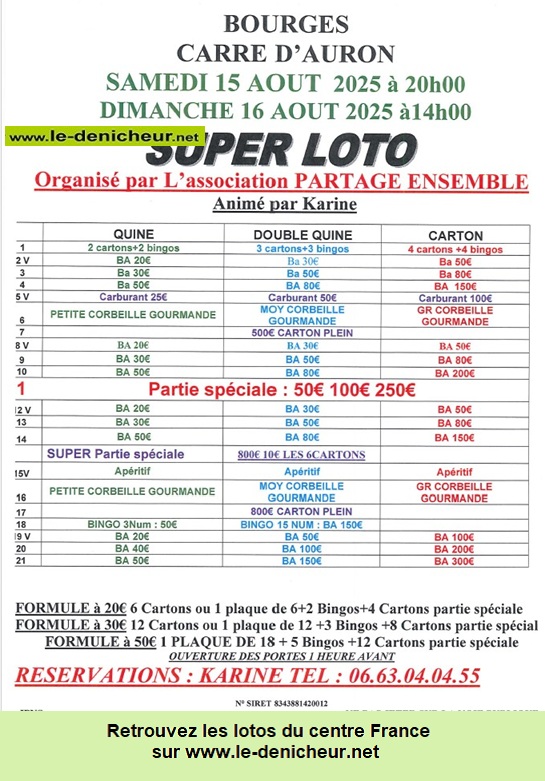 Affiche du loto Loto de Partage Ensemble /