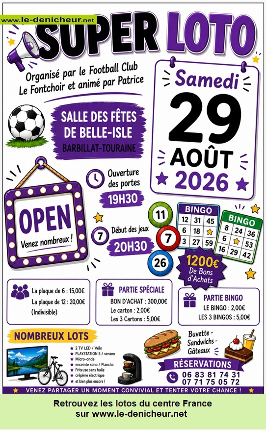 Affiche du loto Loto du FC Le Fontchoir *