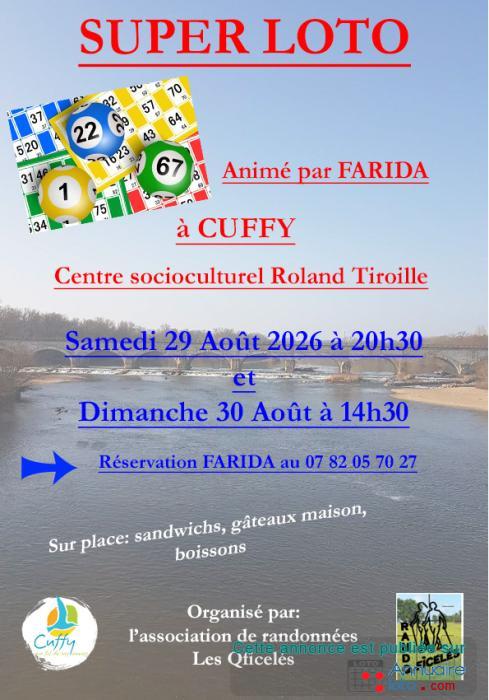Affiche du loto Super Loto à Cuffy