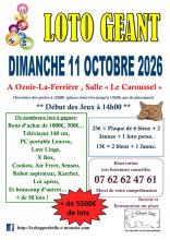 Affiche du loto ASSOCIATION L'ECHAPPEE BELLE