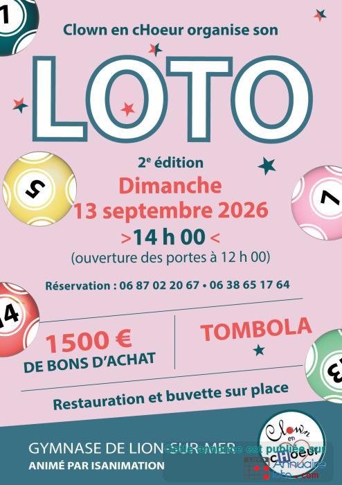 Affiche du loto Loto animé par Isabelle - ISANIMATION