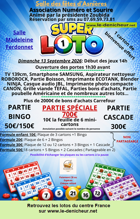 Affiche du loto Loto de Numéro et Sourire