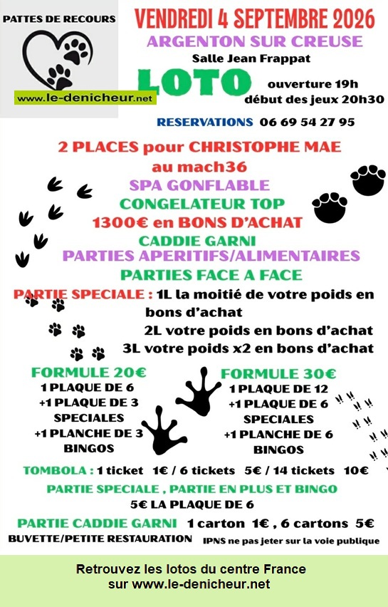 Affiche du loto Loto de Pattes de Recours *