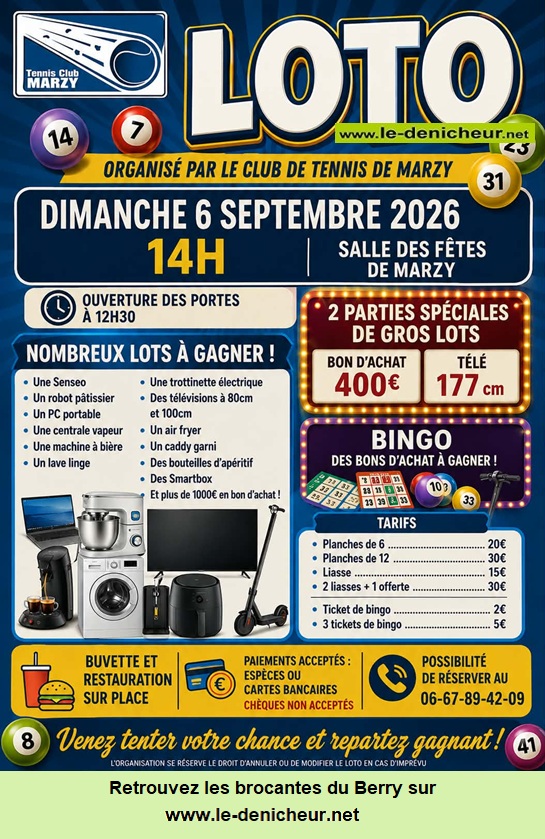 Image du loto Loto de Tennis °