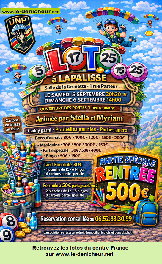 Affiche du loto Loto des parachutistes *