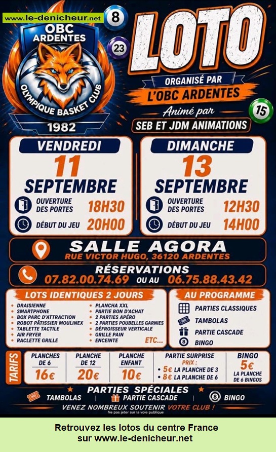 Affiche du loto Loto du Basket /