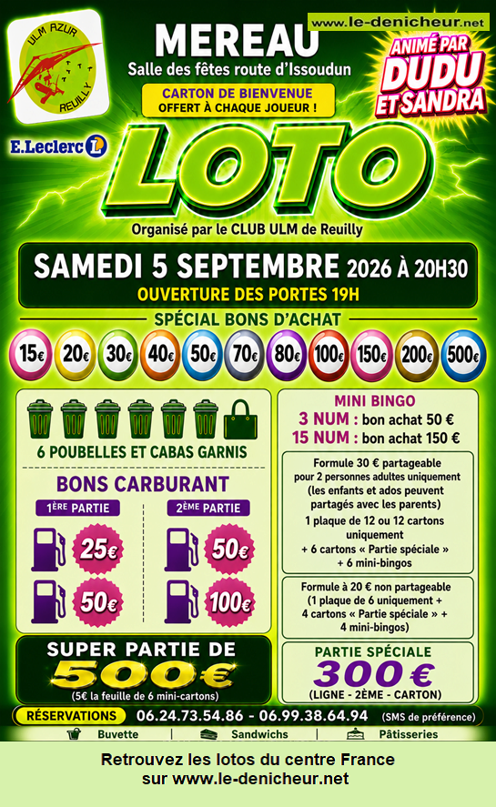 Image du loto Loto du Club ULM de Reuilly *