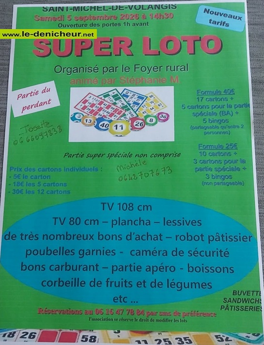 Affiche du loto Loto du foyer rural *