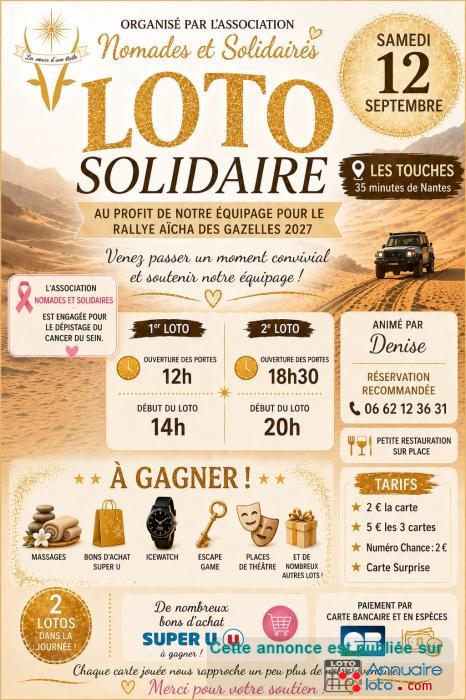 Affiche du loto Loto solidaire super