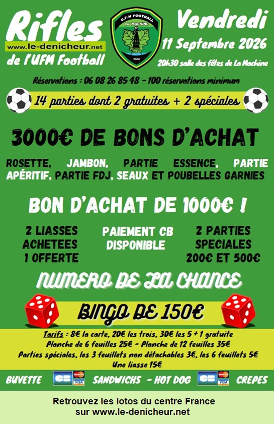 Affiche du loto Rifles du Foot °