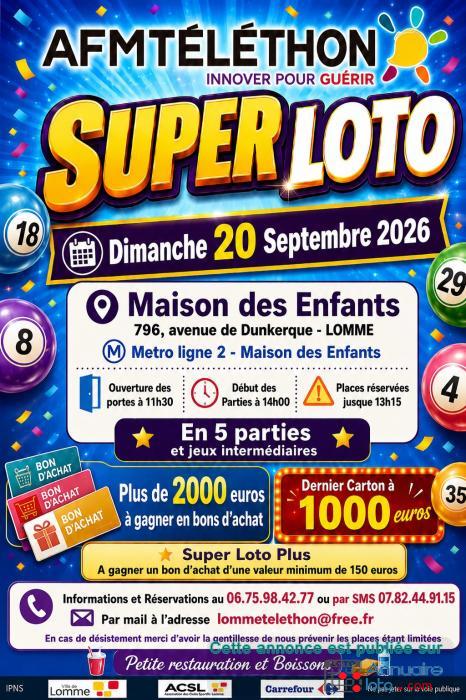 Image du loto Super Loto en faveur du Téléthon