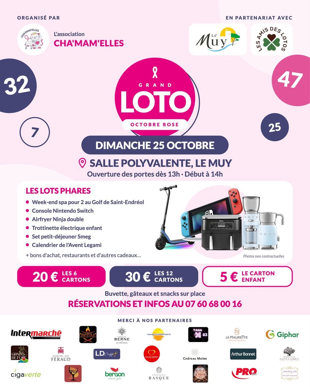 Affiche du loto GRAND LOTO OCTOBRE ROSE