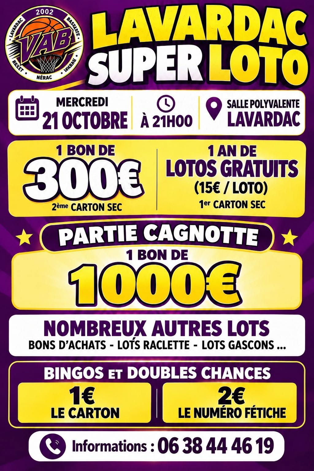 Affiche du loto LAVARDAC SUPER LOTO