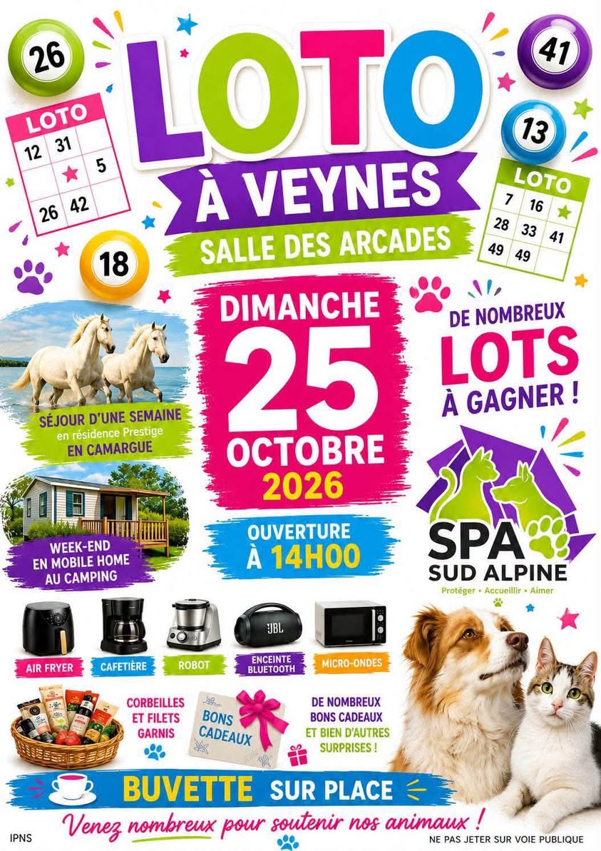 Affiche du loto Loto SPA SUD ALPINE à Veynes