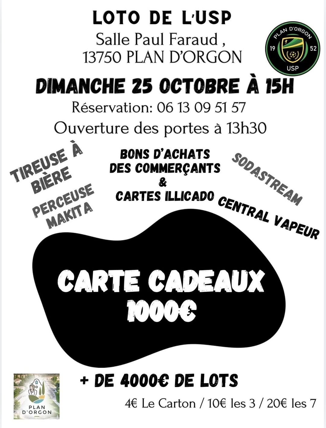 Affiche du loto LOTO DE L'USP