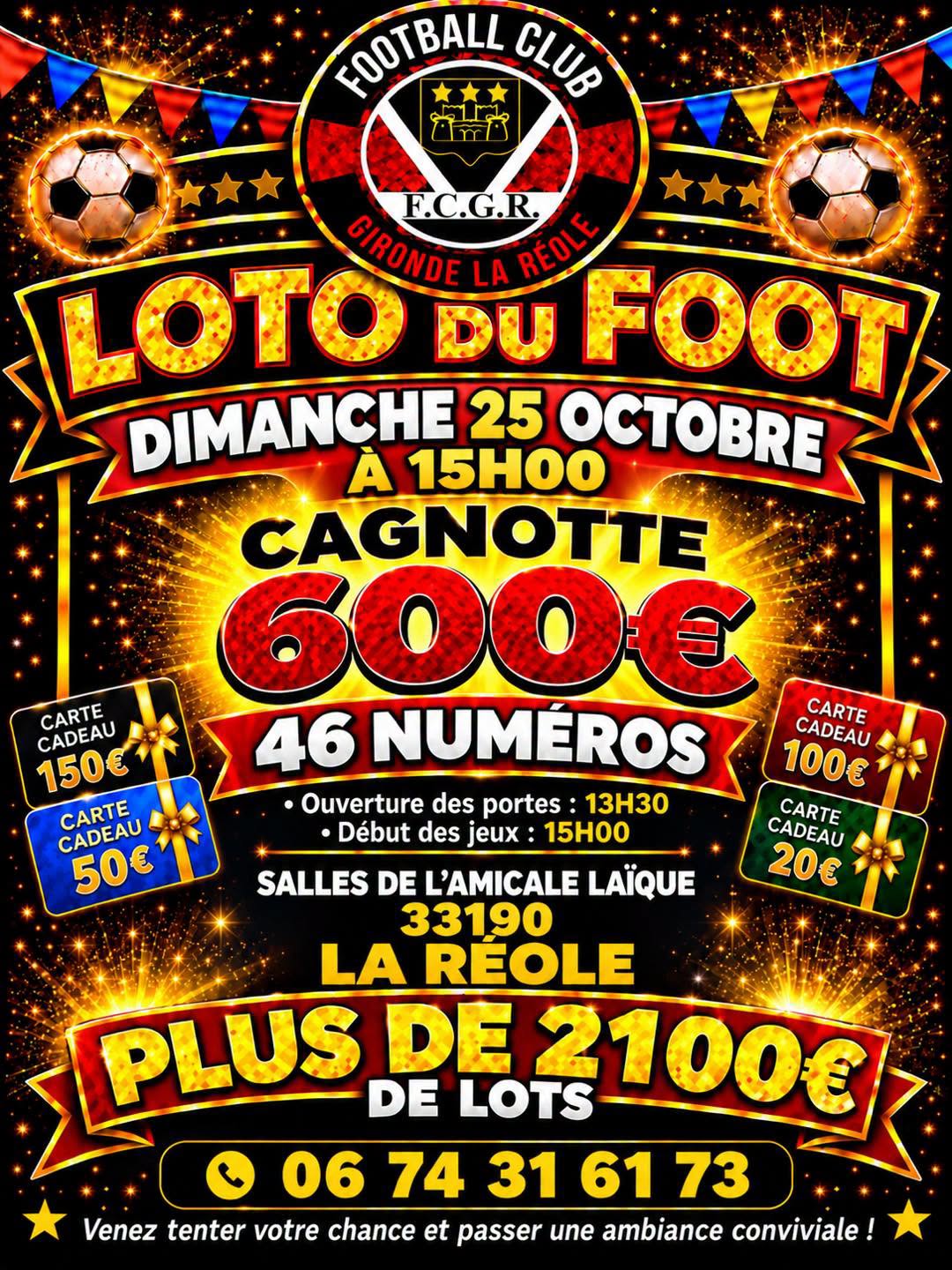 Affiche du loto LOTO DU FOOT